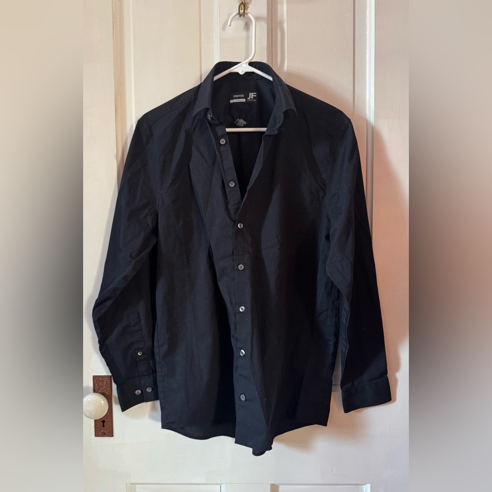 JF J.Ferrar Stretch Black Shirt